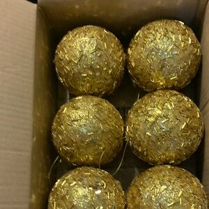 Lyrow 12 Pcs Large Glitter Christmas Ball Ornament 4 Inch